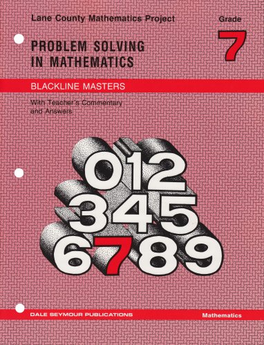 Lane County Mathematics: Problem Solving In Mathematics, Grade 7