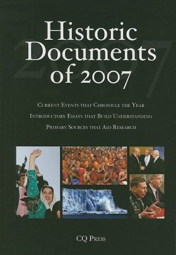 Historic Documents of 2007 - Click to Buy