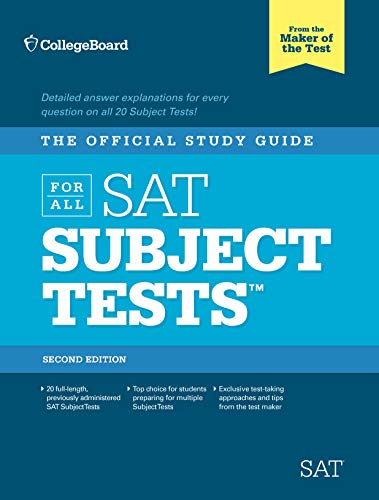 The Official Study Guide for All SAT Subject Tests, w. 2 Audio-CDs (REAL SATS) - Click to Buy