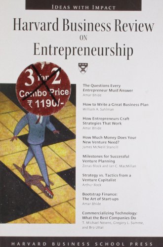 Harvard Business Review on Entrepreneurship (Harvard Business Review Paperback Series) - Click to Buy