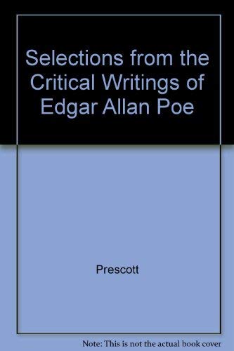 Selections from the Critical Writings of Edgar All - Click to Buy