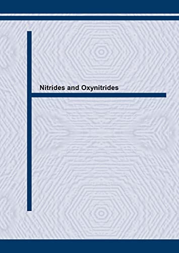 Nitrides and Oxynitrides: Proceedings of the 2nd International Symposium on Nitrides, Held in Limerick, Ireland June 1998 - Click to Buy