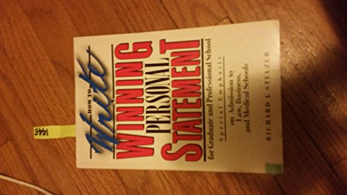 How to Write a Winning Personal Statement for Graduate and Professional School - Click to Buy