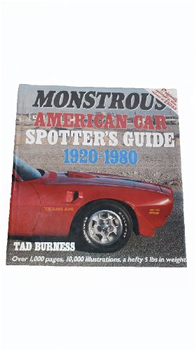 Monstrous American Car Spotter's Guide 1920-1980/110383Ap - Click to Buy