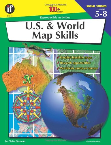 The 100+ Series U.S. and World Map Skills - Click to Buy