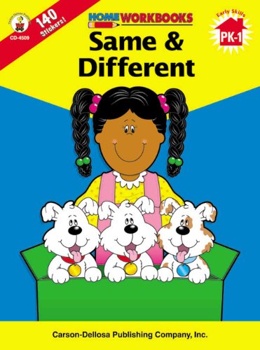 Same & Different, Grades PK - 1 (Home Workbooks) - Click to Buy
