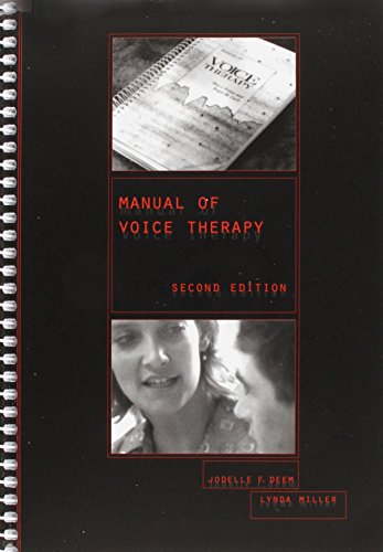 Manual of Voice Therapy - Click to Buy