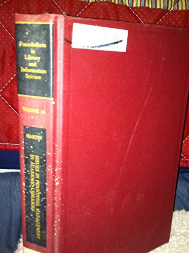 Issues in Personnel Management in Academic Libraries - Click to Buy