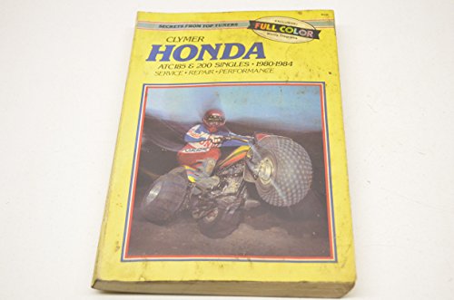 Clymer Honda ATC 185 & 200, 1980-1986: Service, Repair, Maintenance (Clymer All-Terrain Vehicles) - Click to Buy