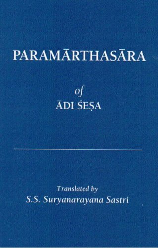 Paramarthasara of Adi Sesa (New Indian Antiquary, Extra Ser. 4.) (English and Hindi Edition) - Click to Buy