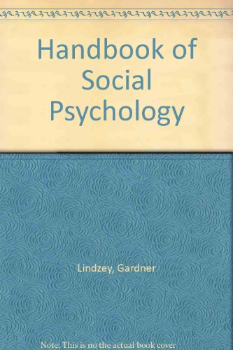 Handbook of Social Psychology, Third Edition (Set) - Click to Buy