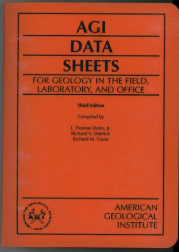 Agi Data Sheets: For Geology in the Field Laboratory and Office - Click to Buy