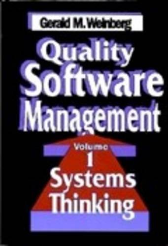 Quality Software Management: Systems Thinking - Click to Buy