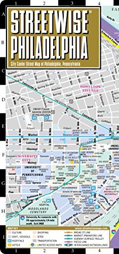 Streetwise Philadelphia Map - Laminated City Center Street Map of Philadelphia, PA - Click to Buy