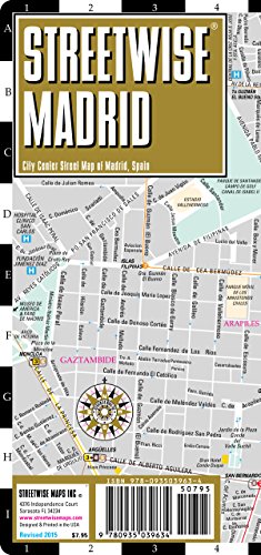 Streetwise Madrid Map - Laminated City Center Street Map of Madrid, Spain - Click to Buy