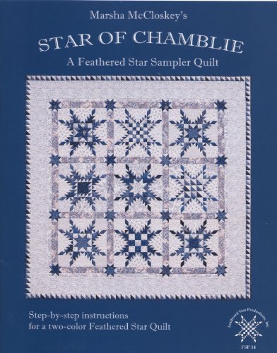 Star of Chamblie: A Feathered Star Sampler Quilt - Click to Buy