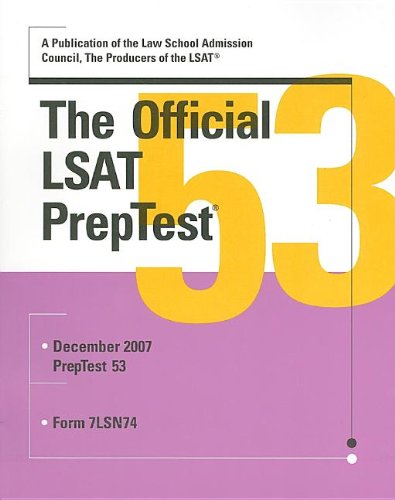Official Lsat Preptest 53 - Click to Buy