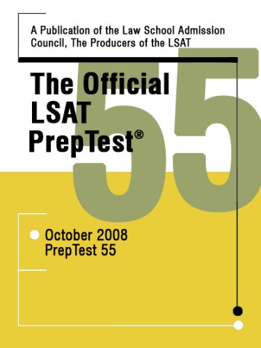 The Official LSAT Preptest: October 2008 Preptest 55 - Click to Buy