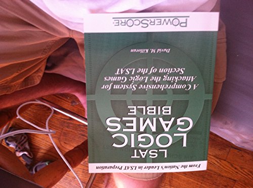 Lsat Logic Games Bible: A Comprehensive System for Attacking the Logic Games Section of the Lsat - Click to Buy