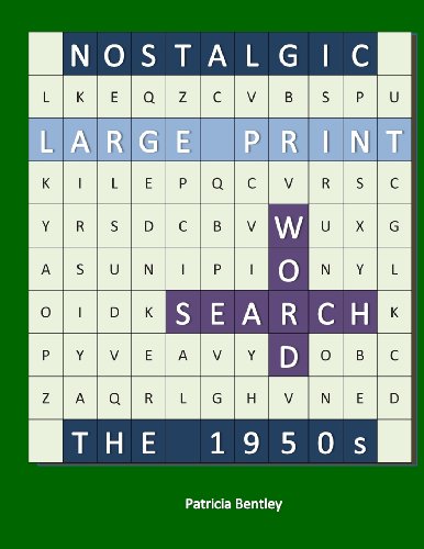 Nostalgic Large Print Word Search: The 1950s - Click to Buy