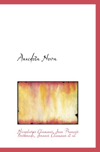 Anecdota Nova - Click to Buy