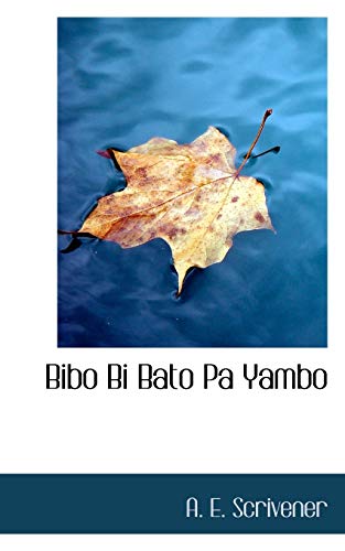 Bibo Bi Bato Pa Yambo - Click to Buy