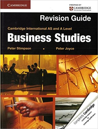 Cambridge International AS and A Level Business Studies Revision Guide - Click to Buy