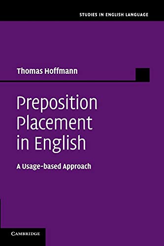 Preposition Placement in English: A Usage-Based Approach - Click to Buy