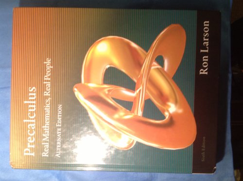 Algebra and Trigonometry: Real Mathematics, Real People