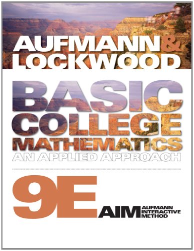 Bundle: Basic College Mathematics: An Applied Approach, 9th + Student Workbook - Click to Buy