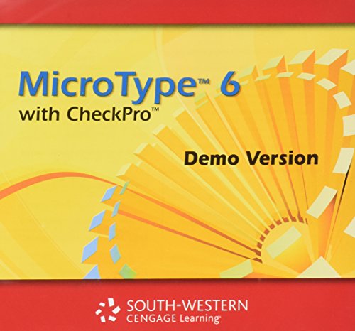 MicroType 6 with Checkbook Pro Demo CD-ROM and Demo Guide - Click to Buy