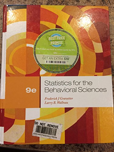 Statistics For The Behavioral Sciences - Click to Buy