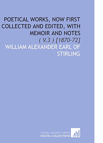 Poetical Works, Now First Collected and Edited, With Memoir and Notes: ( V.3 ) [1870-72]