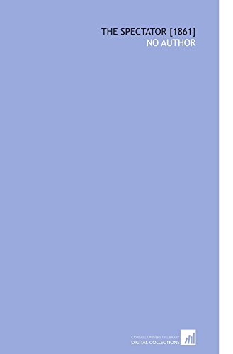 The Spectator [1861] - Click to Buy