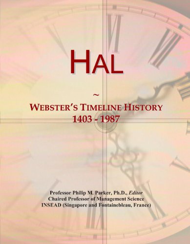 Hal: Webster's Timeline History, 1403 - 1987 - Click to Buy