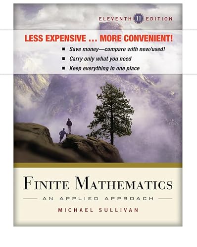Finite Mathematics: An Applied Approach, Binder Ready Version + WileyPLUS Registration Card - Click to Buy