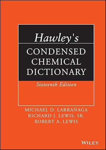Hawley's Condensed Chemical Dictionary - Click to Buy