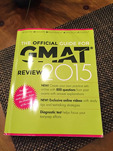 The Official Guide for GMAT Review 2015 - Click to Buy