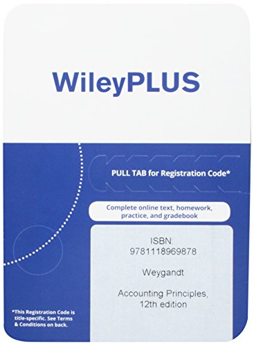 Accounting Principles, 12th edition WileyPLUS Card - Click to Buy