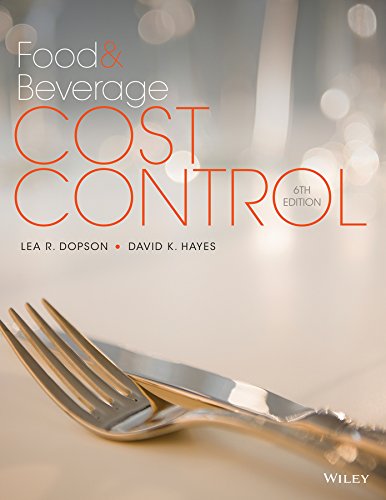 Food and Beverage Cost Control, 6e + WileyPLUS Learning Space Registration Card - Click to Buy