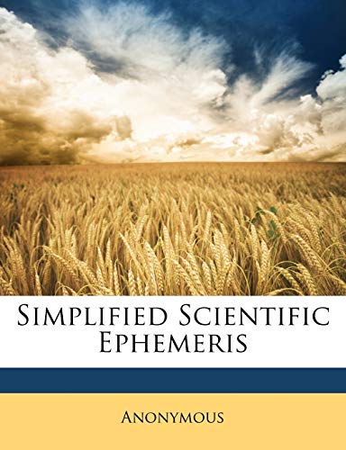 Simplified Scientific Ephemeris