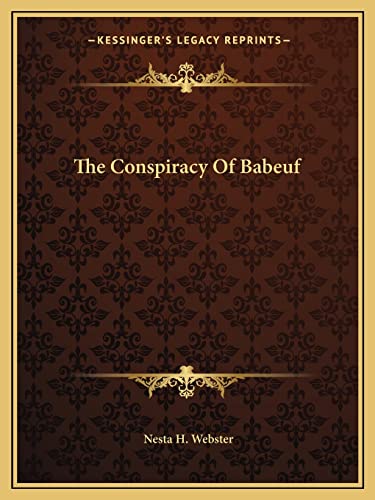 The Conspiracy Of Babeuf - Click to Buy