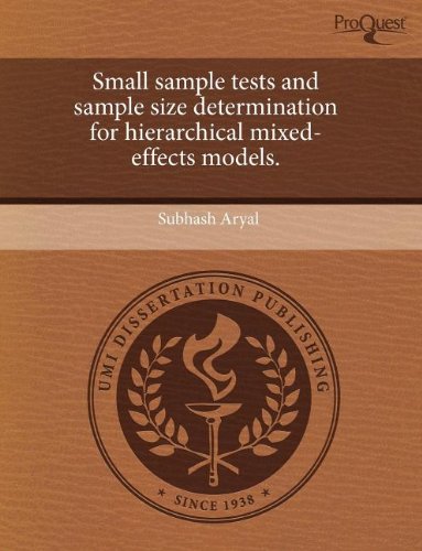 Small sample tests and sample size determination for hierarchical mixed-effects models. - Click to Buy