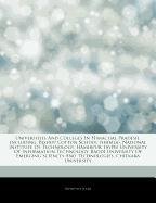 Articles on Universities and Colleges in Himachal Pradesh, Including: Bishop Cotton School (Shimla), National Institute of Technology, Hamirpur, Jaype - Click to Buy