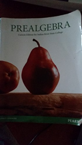 Prealgebra, Custom Edition for Indian River State College - Click to Buy
