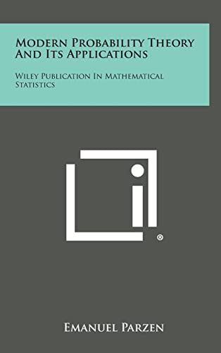 Modern Probability Theory and Its Applications: Wiley Publication in Mathematical Statistics - Click to Buy