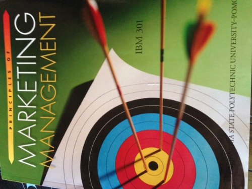 Principles of Marketing Management (Ibm 301) - Click to Buy