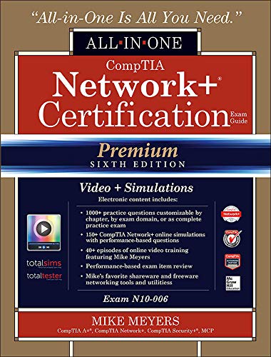 CompTIA Network+ Certification All-in-One Exam Guide (Exam N10-006), Premium Sixth Edition with Online Performance-Based Simulations and Video Training - Click to Buy