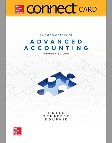 Connect Access Card for Fundamentals of Advanced Accounting - Click to Buy