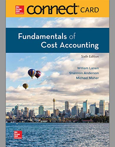 Connect Access Card for Fundamentals of Cost Accounting - Click to Buy